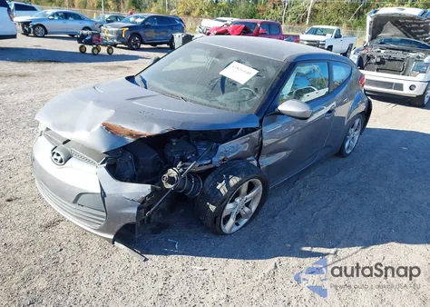 2015 Hyundai Veloster из США, поврежденный, VIN KMHTC6AD6FU234410